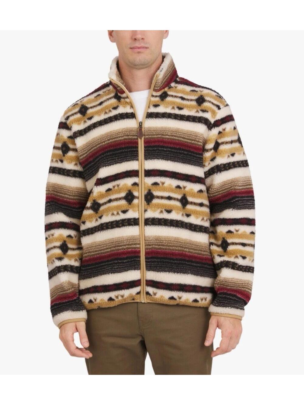 Chaps Men’s XL High Pile Sherpa Jacket Full Zip Aztec Southwestern